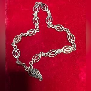 Ankle Bracelet 925 Sterling Silver Link Fish Pisces Design